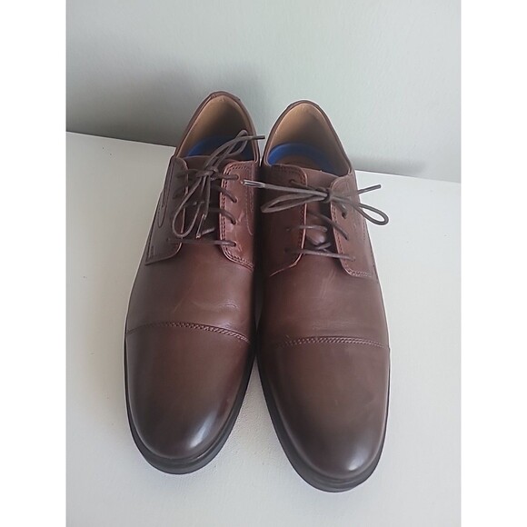 Clarks Originals Mens Whiddon Cap Mahogany Leather Shoes Sz 12 26174471 main image 2